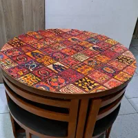 رومیزی مخمل، رومیزی گرد