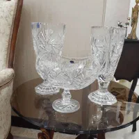 دو عدد گلدان و کشکول وسط ،