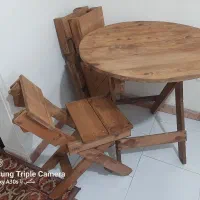 میز غذا خوری تاشو تمام چوب نو نو ۹۰ در ۹۰|میز و صندلی غذاخوری|تهران, تهران‌نو|دیوار