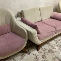 مبل رنگ یاسی|مبلمان خانگی و میز عسلی|رشت, استادسرا|دیوار