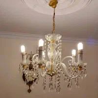 تعدای لوستر کریستالی آنتیک ساخت چک|لوستر و چراغ آویز|تهران, شهرآرا|دیوار