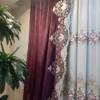 یک جفت پنل مخمل بادمجانی