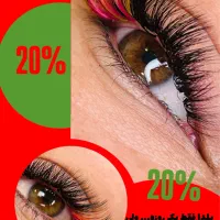 اکستنشن مژه حرفه‌ای ویژه شب یلدا  با تخفیف محدود