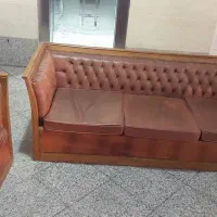 مبلمان چرم گاوی طبیعی