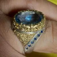 انگشتر نقره توپاز لندن اصل|جواهرات|اهواز, پادادشهر|دیوار