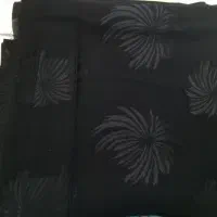 پارچه چادر مشکی طرح دار میتسوبشی ژاپن