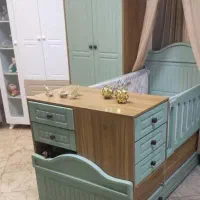 تختخواب کودک و نوجوان سرویس خواب %شهرآرا|تخت و صندلی بچه|دورود, |دیوار