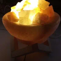 آباژور سنگ نمک چراغداربرقی|چراغ خواب و آباژور|پردیس, فاز ۱۱|دیوار