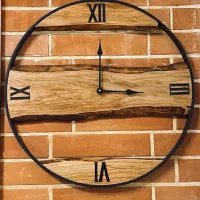 ساعت دیواری چوبی