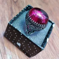 انگشتر نقره  یاقوت شمس بزرگ  خاص