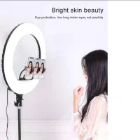 رینگ لایت 18 اینچ حرفه‌ای کنترل دار|دوربین عکاسی و فیلم‌برداری|شیراز, شیشه‌گری|دیوار