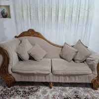 مبل راحتی هفت نفره سالم بدون شکستگی|مبلمان خانگی و میز عسلی|رشت, گلسار|دیوار