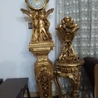 ساعت گچی دسته گل گچی
