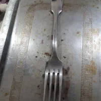 چنگال قدیمی نقره