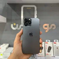 گوشی ایفون ۱۳ پرومکس باتری ۱۰۰ رنگ مشکی کارکرده