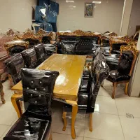 مبل تاج عروس ۹نفره و میز غذاخوری 8نفره