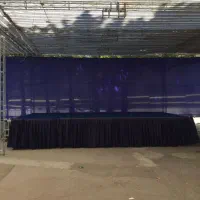 اسپیس داود عباسی،استیج هلندی و نور،میز،صندلی و TV