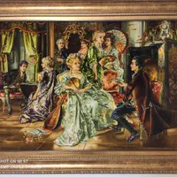 تابلو فرش فرانسوی میهمانی