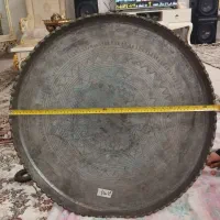 7عدد سینی مسی قدمتدارو عتیقه و قابلمه و آفتابه مسی|کلکسیون اشیاء عتیقه|مرند, |دیوار