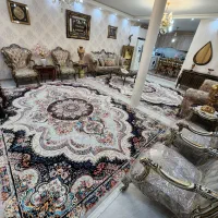 فرش تمام نخ تبریزگلبرجسته اکرلیک۱۲متری شهیادنوآکبن