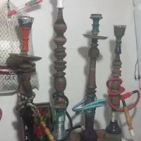 ۴عدد قلیان چوبی طعم دار