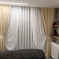 پرده حریر پانچ زبرا|پرده، رانر، رومیزی|شیراز, ترمینال باربری|دیوار