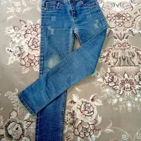 شلوار لی اسپرت  و بارونی دخترانه  خارجی