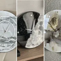 ساعت های دیواری رزینی|ساعت دیواری و تزئینی|بابل, |دیوار