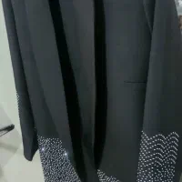 مانتو مشکی مجلسی سایز ۴۰و۴۲ نو