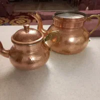 کتری و قوری مسی|قوری، کتری، قهوه‌ساز دستی|تبریز, |دیوار
