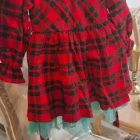 لباس دخت یلدایی درحدنو 2عددلباس عروس 7تا8سال و4تا6