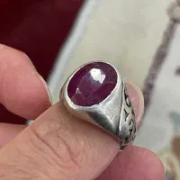 انگشتر یاقوت کهنه سافایر ارغوانی بسیار خاص کمیاب|جواهرات|تهران, وردآورد|دیوار