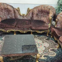 مبل راحتی قهوه ای 6 نفره