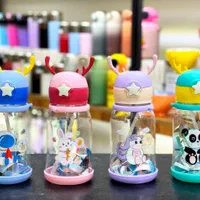 قمقمه آب نشکن گوزن نی سیلیکونی قمقه عروسکی