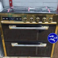 اجاق گاز طرح فر طلایی استیل ۵ شعله مدل گلدن|اجاق گاز و لوازم برقی پختوپز|مرند, |دیوار