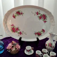 ظروف گلسرخی قدیمی