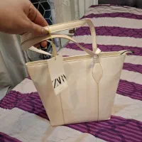 کیف  زارا شیری رنگ