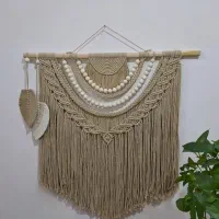 بومریس دیوارکوب مکرومه بافی|صنایع دستی و سایر لوازم تزئینی|مشهد, آزادشهر|دیوار