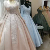 اجاره لباس عروس و رنگی دانتل وساتن