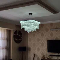 لوستر مدرن طرح لاینر کریستالی|لوستر و چراغ آویز|مشهد, سجاد شهر|دیوار