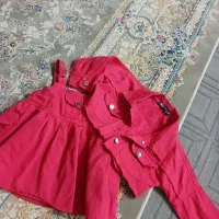 لباس پیش بندی کت و دامن بچگانه دخترونه