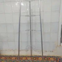 پایه قابلمه و چراغ گرسوز و۹عدد جام