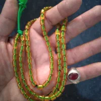 تسبیح سندلوس کهنه آلمان و عقیق یمن