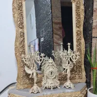 آیینه و شمعدان بسیار نو