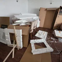 کارتن یخچال فریزر دوقلو اسنوا و اجاق گاز اسنوا