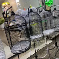 (قفس گرد پایه دار)عروس هلندی کوتوله فنچ مرغ عشق