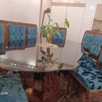 شیشه میز ناهار خوری 8نفره ده میل