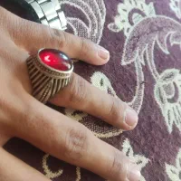 انگشتر نقره یاقوت سرخ عیار پایین