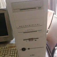 کامپیوتر قدیمی با کلیه تجهیزات|رایانه رومیزی|تبریز, |دیوار