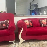 دودست مبل هفت نفره تمیزوسالم
